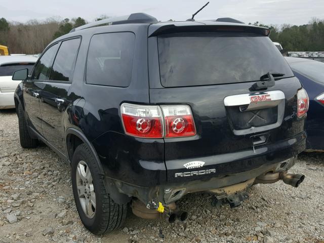 1GKLRLED0AJ179916 - 2010 GMC ACADIA SLE BLACK photo 3