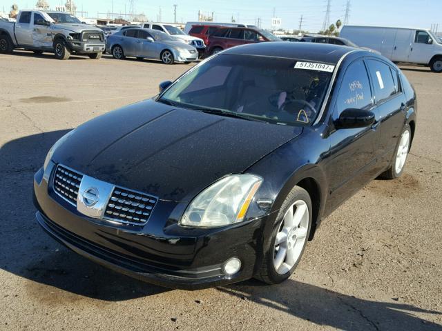 1N4BA41E54C880257 - 2004 NISSAN MAXIMA SE BLACK photo 2