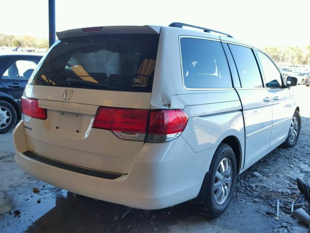 5FNRL38479B405732 - 2009 HONDA ODYSSEY EX WHITE photo 4