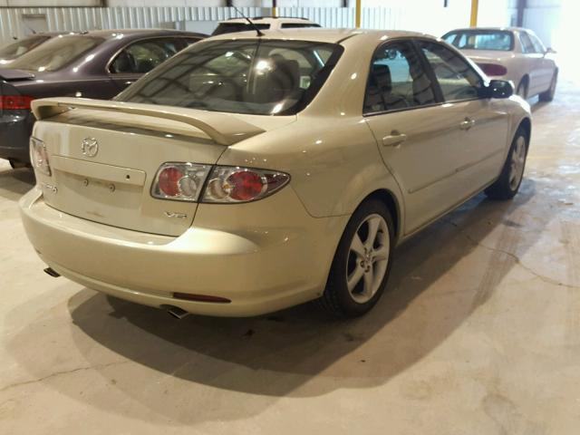 1YVHP80D665M60687 - 2006 MAZDA 6 S BEIGE photo 4