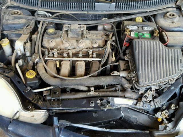 1B3ES46C42D596381 - 2002 DODGE NEON SE BLUE photo 7