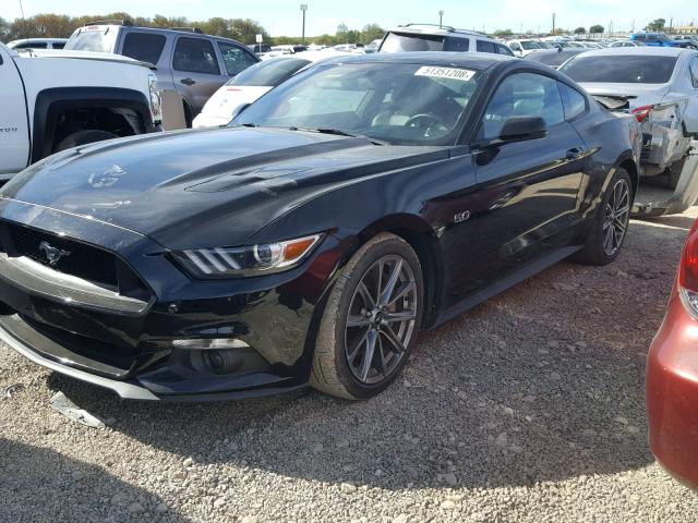 1FA6P8CF3F5394759 - 2015 FORD MUSTANG GT BLACK photo 2