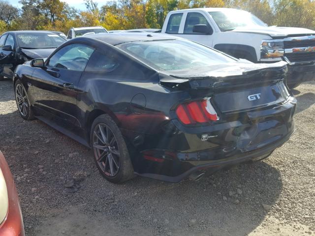 1FA6P8CF3F5394759 - 2015 FORD MUSTANG GT BLACK photo 3