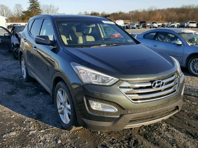 5XYZWDLA3DG091363 - 2013 HYUNDAI SANTA FE S GREEN photo 1