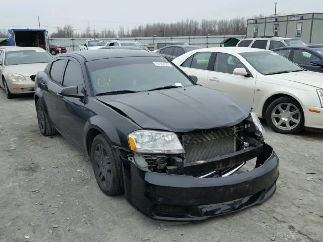 1C3CDZAB6CN214959 - 2012 DODGE AVENGER SE BLACK photo 1