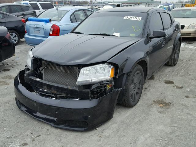 1C3CDZAB6CN214959 - 2012 DODGE AVENGER SE BLACK photo 2