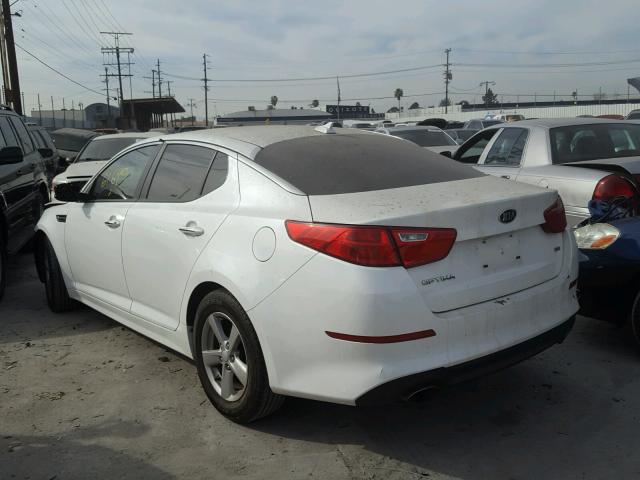 KNAGM4A7XF5622359 - 2015 KIA OPTIMA LX WHITE photo 3