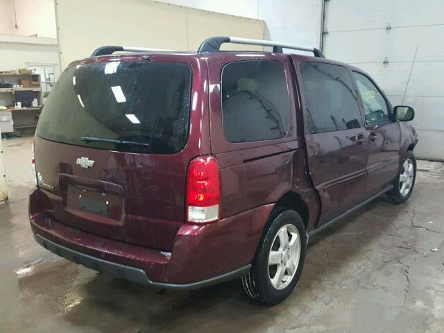 1GNDV33148D170785 - 2008 CHEVROLET UPLANDER L MAROON photo 4