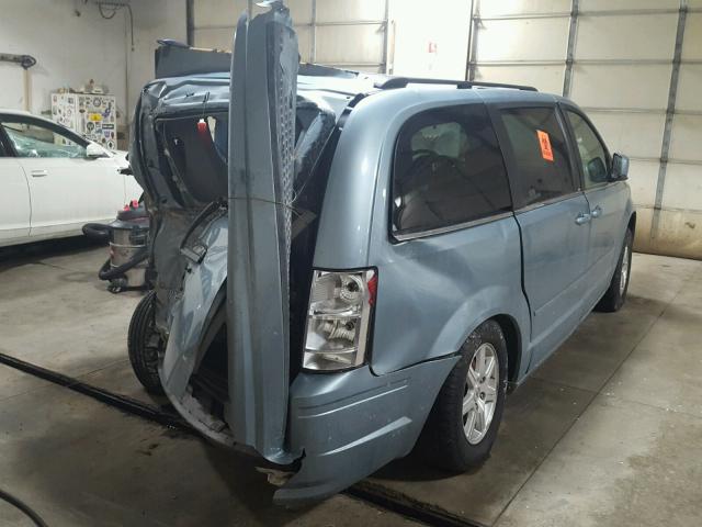 2A8HR54P08R833210 - 2008 CHRYSLER TOWN & COU BLUE photo 4