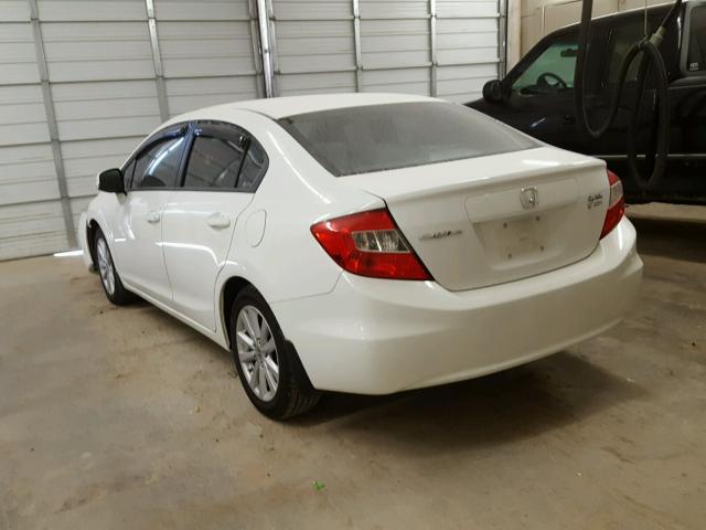 2HGFB2F85CH529636 - 2012 HONDA CIVIC EX WHITE photo 3