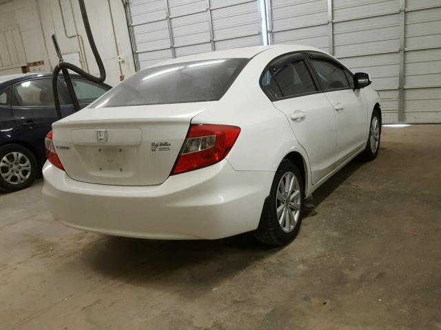 2HGFB2F85CH529636 - 2012 HONDA CIVIC EX WHITE photo 4