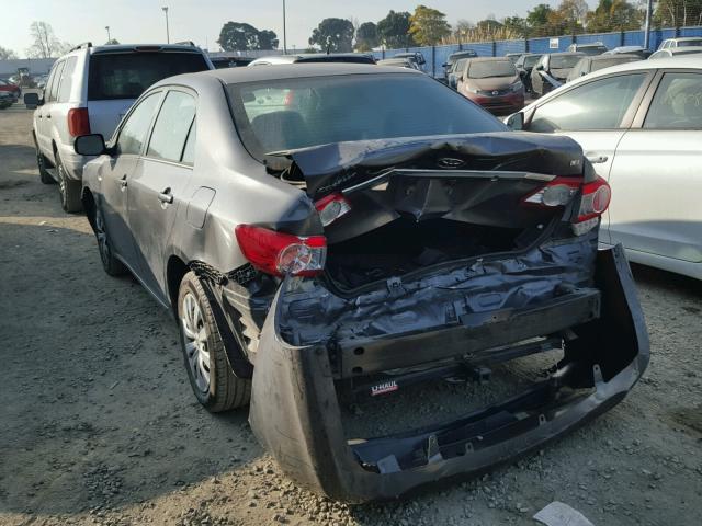 2T1BU4EE6DC042404 - 2013 TOYOTA COROLLA BA BLACK photo 3