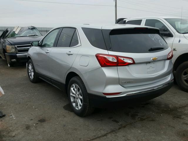 3GNAXJEV1JS535947 - 2018 CHEVROLET EQUINOX LT SILVER photo 3