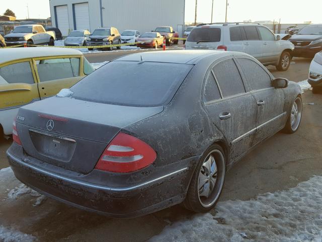 WDBUF70J53A189727 - 2003 MERCEDES-BENZ E 500 BLACK photo 4