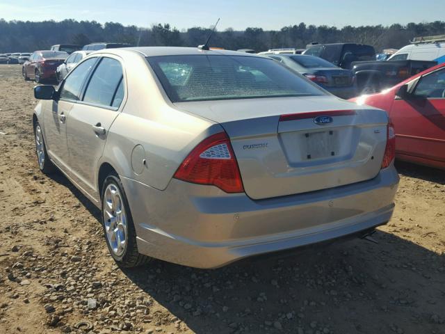 3FAHP0HA4AR247511 - 2010 FORD FUSION SE TAN photo 3