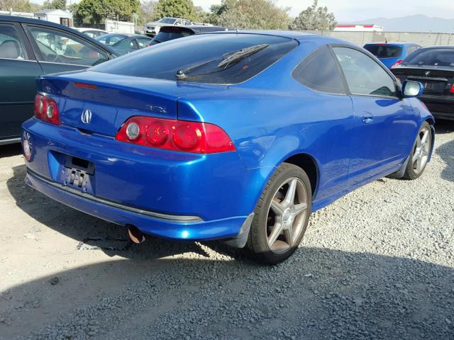 JH4DC54816S006083 - 2006 ACURA RSX BLUE photo 4