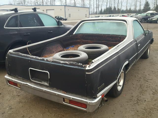 3GCCW80H9FS900431 - 1985 CHEVROLET EL CAMINO BLACK photo 4