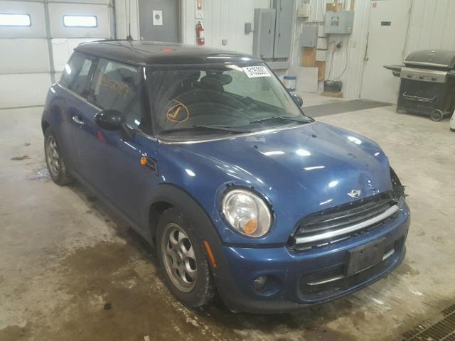 WMWSU3C58CT541559 - 2012 MINI COOPER BLUE photo 1