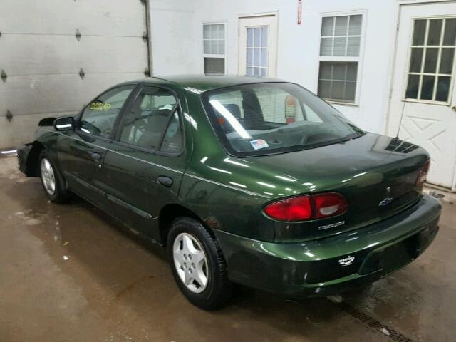 3G1JC5241YS160801 - 2000 CHEVROLET CAVALIER GREEN photo 3