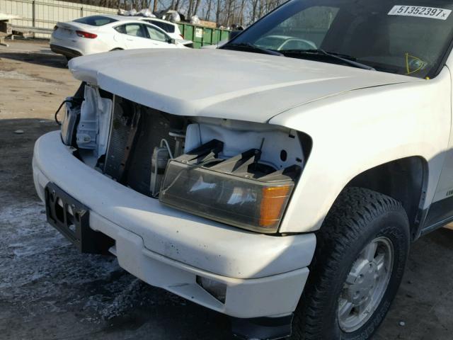 1GCDT196X58225637 - 2005 CHEVROLET COLORADO WHITE photo 9