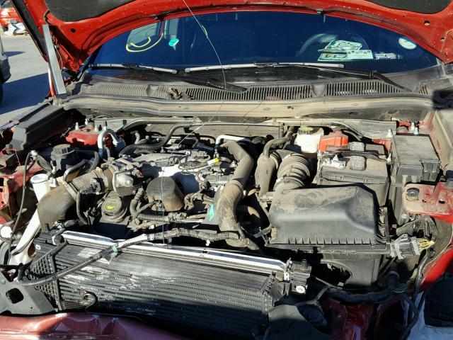 1FM5K8GT3GGC40638 - 2016 FORD EXPLORER S RED photo 7