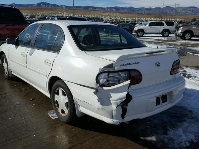 1G1NE52J0Y6216202 - 2000 CHEVROLET MALIBU LS WHITE photo 3