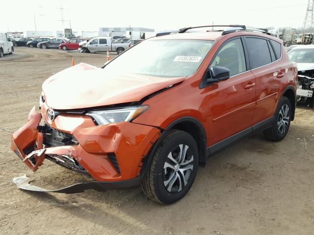 JTMZFREV6GD091325 - 2016 TOYOTA RAV4 LE ORANGE photo 2