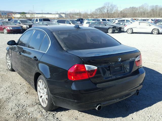 WBAVB77538NH79337 - 2008 BMW 335 I BLACK photo 3