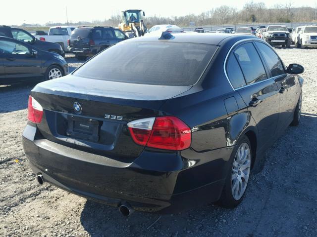 WBAVB77538NH79337 - 2008 BMW 335 I BLACK photo 4