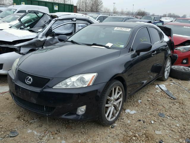 JTHCK262872016195 - 2007 LEXUS IS 250 BLACK photo 2