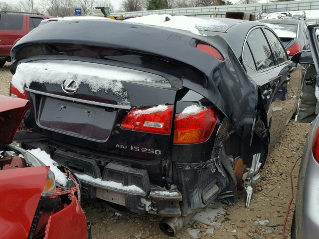 JTHCK262872016195 - 2007 LEXUS IS 250 BLACK photo 4