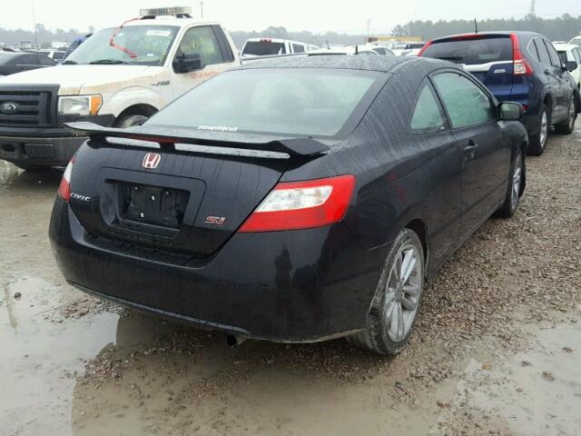 2HGFG21578H707732 - 2008 HONDA CIVIC SI BLACK photo 4