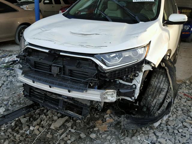 5J6RW1H84HL003848 - 2017 HONDA CR-V EXL WHITE photo 9