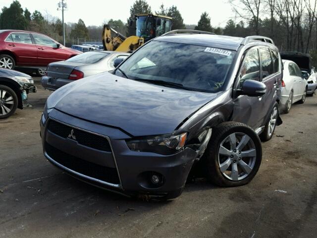 JA4JS4AX7AZ010761 - 2010 MITSUBISHI OUTLANDER GRAY photo 2