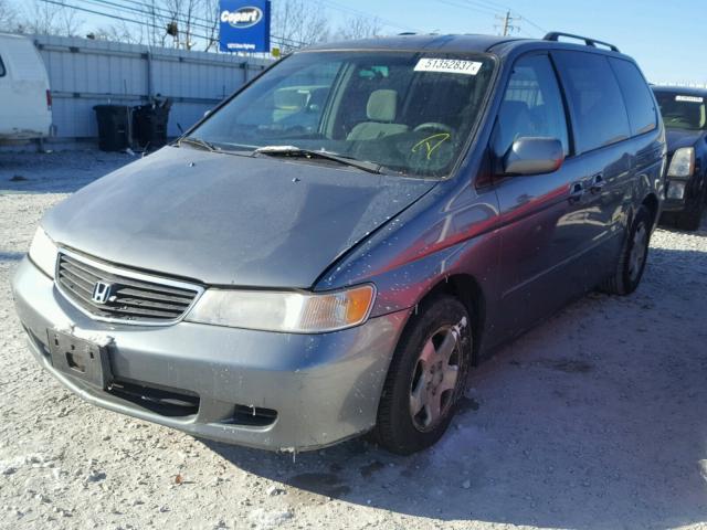 2HKRL1865YH584844 - 2000 HONDA ODYSSEY EX GRAY photo 2