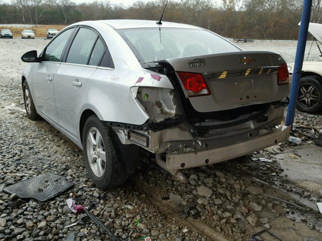 1G1PE5S94B7260722 - 2011 CHEVROLET CRUZE LT SILVER photo 3