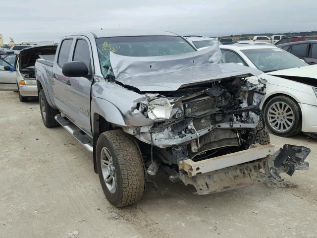 5TFKU4HNXEX005435 - 2014 TOYOTA TACOMA DOU GRAY photo 1