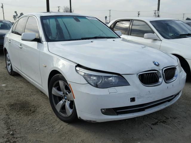 WBANU53588CT10726 - 2008 BMW 528 I WHITE photo 1