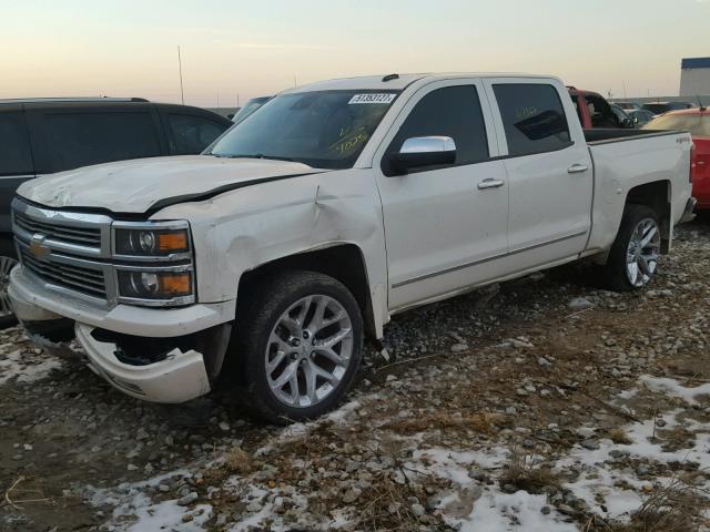 3GCUKTEJ9EG484025 - 2014 CHEVROLET SILVERADO WHITE photo 2