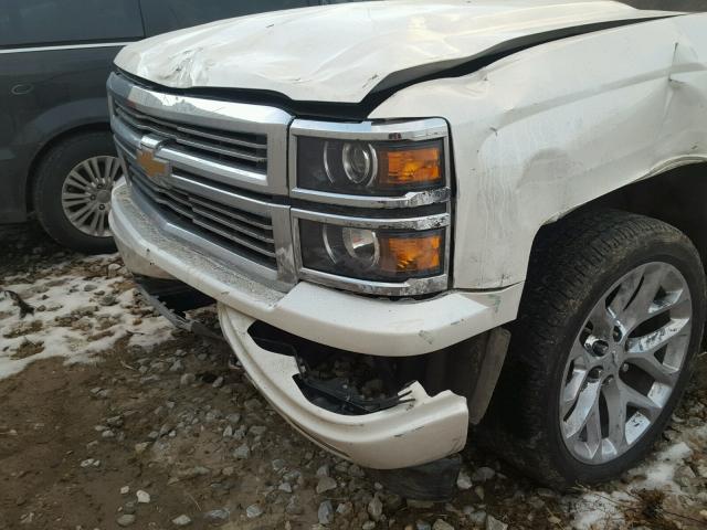 3GCUKTEJ9EG484025 - 2014 CHEVROLET SILVERADO WHITE photo 9