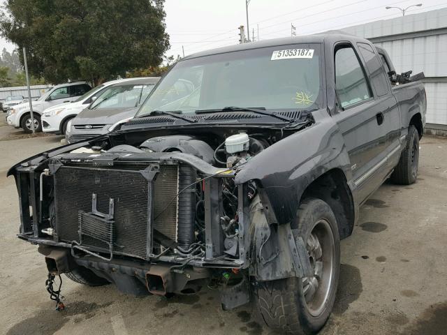 2GCEK19N241246109 - 2004 CHEVROLET SILVERADO BLACK photo 2