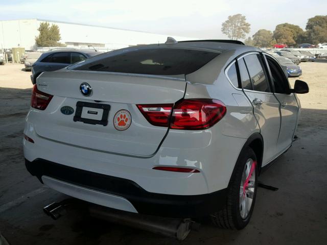 5UXXW3C5XG0M89991 - 2016 BMW X4 XDRIVE2 WHITE photo 4