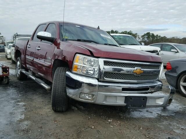 3GCPCSE07DG217041 - 2013 CHEVROLET SILVERADO BURGUNDY photo 1