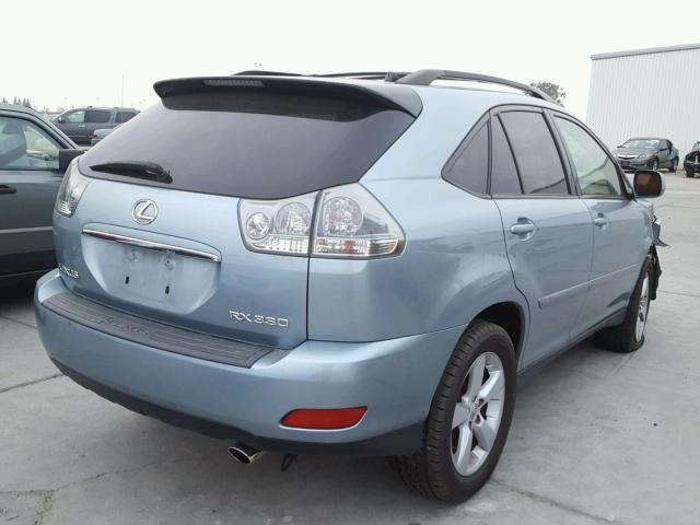 JTJHA31U140065073 - 2004 LEXUS RX 330 SILVER photo 4