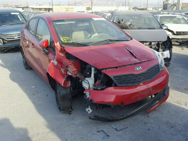 KNADM4A33D6225034 - 2013 KIA RIO LX RED photo 1