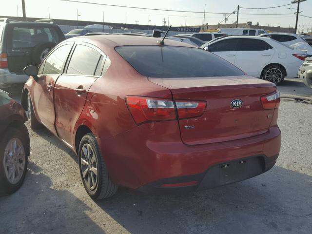 KNADM4A33D6225034 - 2013 KIA RIO LX Կարմիր լուսանկար 3