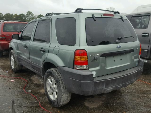 1FMYU031X6KB79166 - 2006 FORD ESCAPE XLT GREEN photo 3