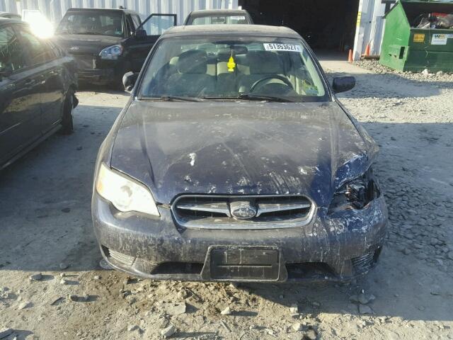 4S3BL616377209305 - 2007 SUBARU LEGACY 2.5 BLUE photo 9