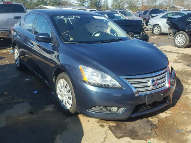 3N1AB7AP7FL678410 - 2015 NISSAN SENTRA S BLUE photo 1