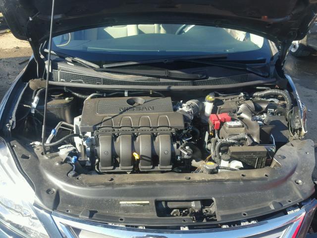 3N1AB7AP7FL678410 - 2015 NISSAN SENTRA S BLUE photo 7